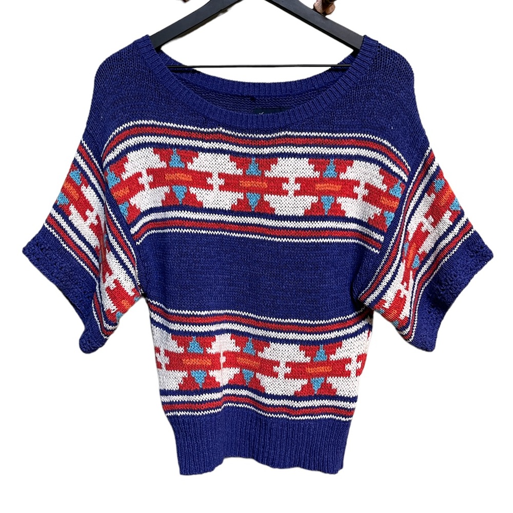 AMERICAN EAGLE OUTFITTERS aztec tribal print dolman sweater Size XSmall - Picture 10 of 15